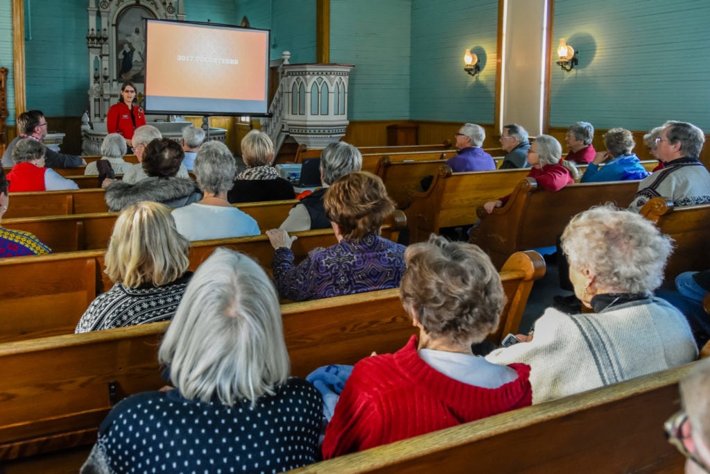 Vesterheim Norwegian-American Museum honors volunteers at a special volunteer event in 2018.