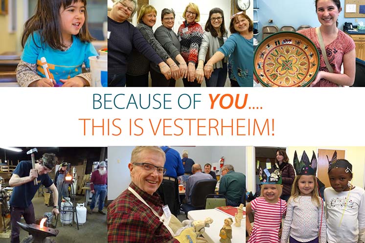 Loyal supporters exceed #GivingTuesday goal for Vesterheim Museum in 2019.