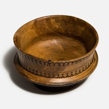 Hand Turned and Wood Burned "West Coast Ale Bowl" by Roger Abrahamson